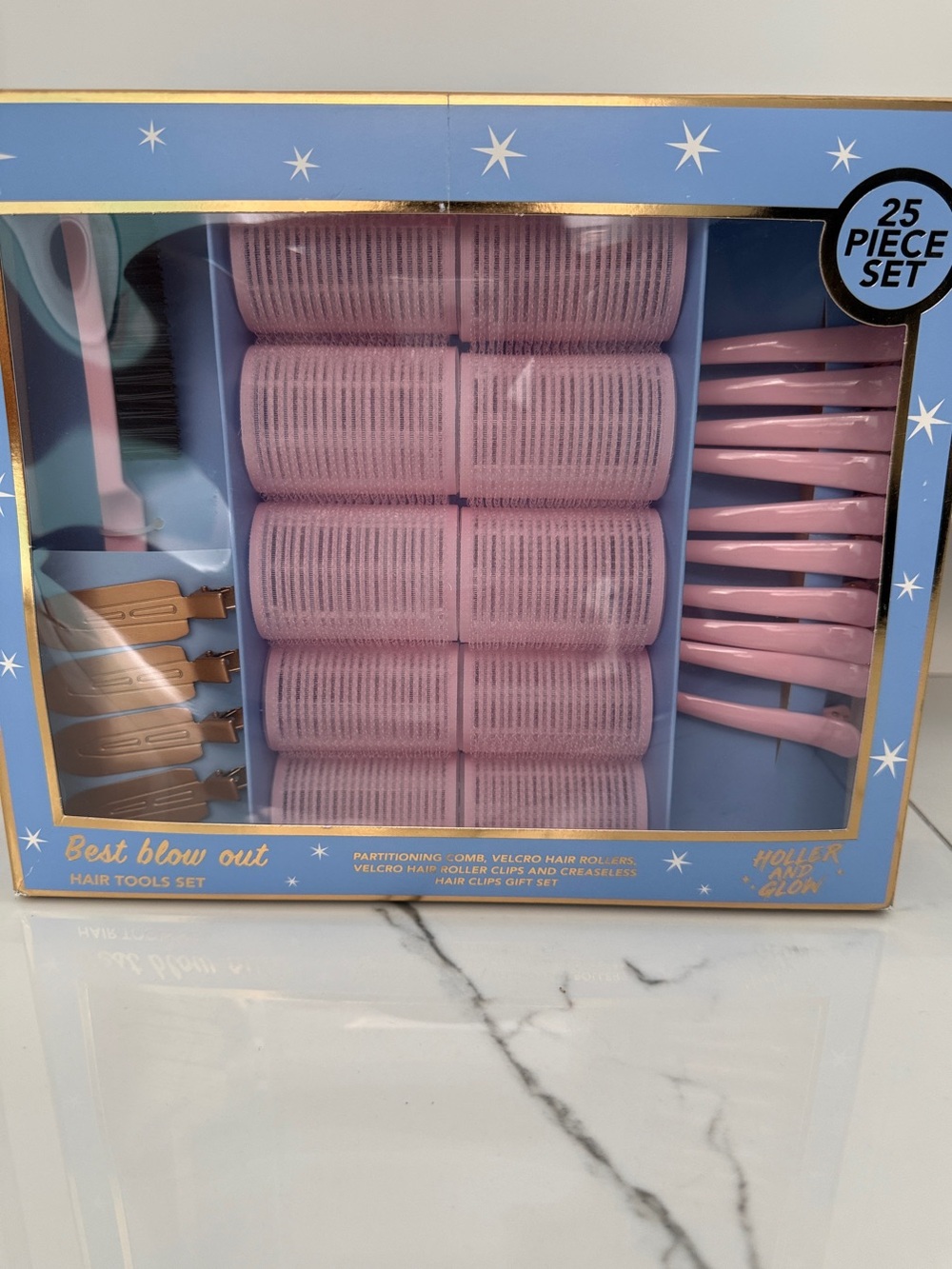 25-Piece Hair Styling Set - Pink - Picture 2 of 3